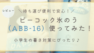 ピーコック氷のう（ABB-16）のレビュー。小学生の暑さ対策におすすめのミニアイスパックを使った感想をまとめました。